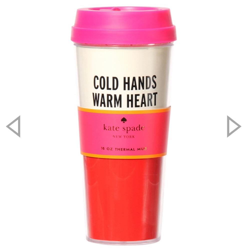 KATE SPADE Cold Hands Warm Heart Thermal Mug